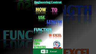 Find the length of names in excel #excel #shorts #ytshorts #exceltips #tutorial #viral #msoffice