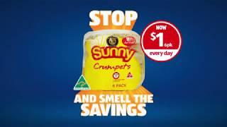 Aldi Stop and Smell the Savings - Crumpets TV Commercial 2017