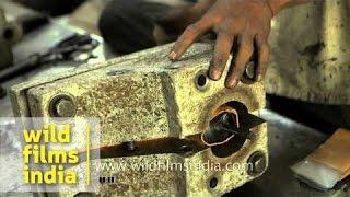 Prosthetic foot making at Jaipur