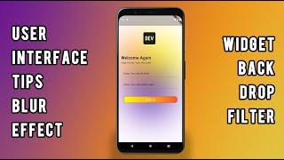 Flutter UI Mastery • Creating a Stunning Blurred Background Widget for Your Apps!