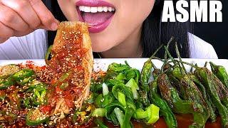 팽이버섯 SPICY ENOKI MUSHROOM ASMR | FRIED PEPPERS | ASMR Phan