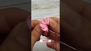 kanzashi flower#shorts #diy  #ribbonflowers