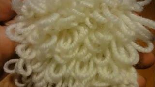 Вытянутые петли "лицевые"(вниз) Урок 24 Crochet: Elongated "facial" knots (down)