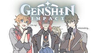 Four Men and a Baby [Genshin Impact Comic Dub]