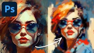 I tried recreate painterly look art portret from pinterest [Speedpaint in Photoshop]