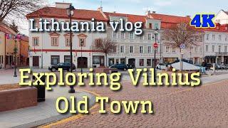 Lithuania vlog: Exploring Vilnius Old Town - walking tour in first-person view 4K #vilniusoldtown