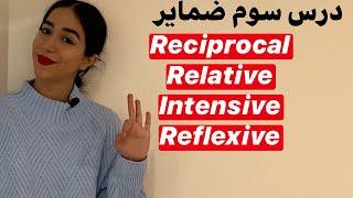 ضمایر متقابل reciprocal - ضمایر انعکاسی reflexive - ضمایر intensive (ضمایر انگلیسی درس سوم)