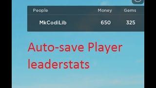 Roblox studio how to make leaderstats with autosave