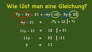 Gleichungen - Wie löst man eine Gleichung?