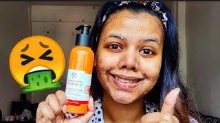 SHOCKED WITH THE RESULTS | Honest Review | The Body Shop Vitamin C Glow Revealing Liquid Peel