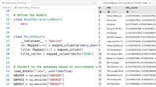 Using pgvector + PostgreSQL in Python for vector storage and querying