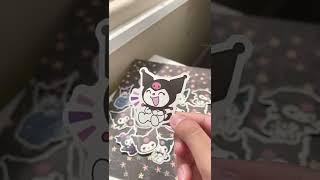 kuromi stickers!!!  #youtubeshorts #hellokitty #kuromi #sticker