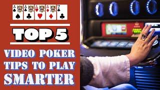 Top 5 Video Poker Tips!  Better your video poker play!