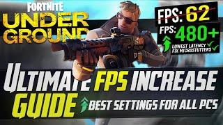  FORTNITE CHAPTER 5: Dramatically increase performance / FPS with any setup! FORTNITE UNDERGROUND 