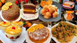 5 Tasty Orange Recipes By Tasty Food With Maria | Orange Cake | Orange Ice cream | Orange Trifle