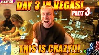 Part 3/4 INSANITY AT IT'S PEAK! Xposed Day 3 New Vegas IRL Blackjack & Baccarat! #reaction