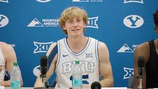 Players | BYU Men's Basketball | Postgame | Colorado Christian | October 30, 2024