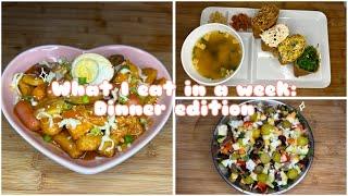 What I eat in a week: dinner edition | Asian food 