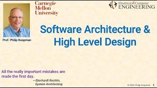 L12 Software Architecture and High Level Design