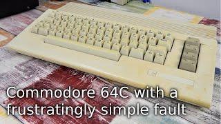 Commodore 64C with a frustratingly simple fault