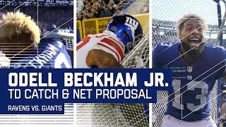 Odell Beckham Jr. Scores Game-Winning TD & Proposes to the Kicking Net! | Ravens vs. Giants | NFL