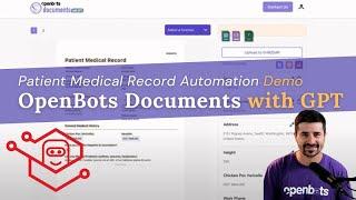 Patient Medical Record Automation - OpenBots Documents with GPT