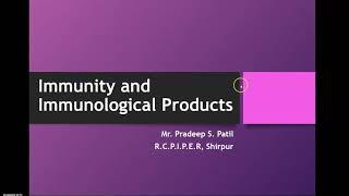 GPAT Study material ((PHARMACEUTICS) Immunity and immunological products.