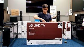 LG UP75 43 Inch 4K Unboxing, Setup and Demo Videos 43UP7500