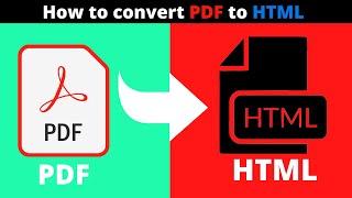 How to convert PDF to HTML