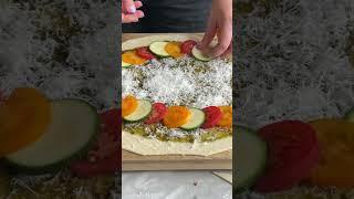 Tomato & Courgette Galette #shorts #recipe cipe