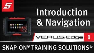 Introduction & Navigation : VERUS® Edge (Pt. 1/12) | Snap-on Training Solutions®