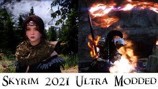 Skyrim 2021 Ultra Modded - Visual Showcase and Combat Gameplay!