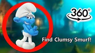 Find Clumsy Smurf in VR 360° 4K Video