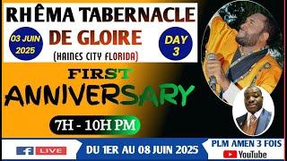 JOUR-3||FIRST ANNIVERSARY RHÊMA HAINES CITY FL|| RÉVEIL D’ACTION DE GRÂCE|| PLM AMEN 3 FOIS