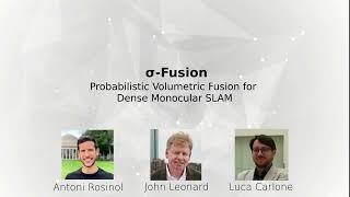 Sigma-Fusion: Probabilistic Volumetric Fusion for Dense Monocular SLAM