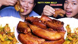 PORK MEAT PRANK  BIG SIZE SPICY FATTY PORK BELLY  WITH RICE CHALLENGE @tham_thapa