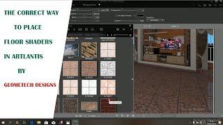 THE CORRECT WAY TO PLACE FLOOR SHADERS IN ARTLANTIS