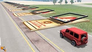 ИГРА В КАЛЬМАРА! СМЕРТЕЛЬНЫЕ МЫШЕЛОВКИ НА ДОРОГЕ | BeamNG.drive