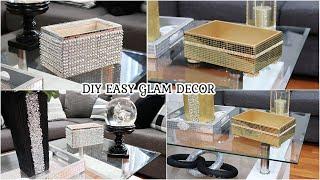 DIY DOLLAR STORE HOME DECOR | DIY STORAGE BOX | GLAM DECORATING IDEAS ON A BUDGET | FT BEEBEECRAFT