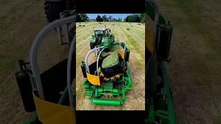 FENDT 728 vario tractor and McHale bale wrapper