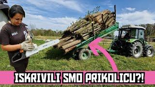 PROBA NOVE STIHL MOTORKE I SJEČA DRVA ZA PRODAJU!!