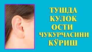 Туш табири  - Тушда Кулок ости чукурчасини куриш