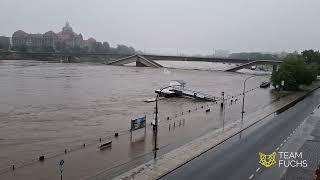 Carolabrücke: Hochwasser-Lage spitzt sich zu 16.09.2024