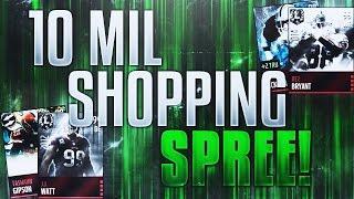 10 MILLION Coin Shopping Spree! Madden Mobile Squad Builder!