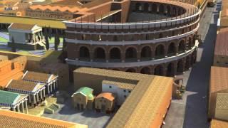 Ostia Antica, harbor of the Imperial Rome - A computer reconstruction