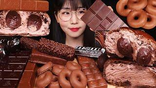 편의점 초코초코 초코파티초코 초콜릿 초코바 초코빵 먹방 Chocolate Dessert Party Choco Bar Dessert MuKBang | eating sounds