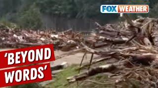 Chimney Rock Completely Destroyed As Helene Unleashes Historic Flooding Across North Carolina