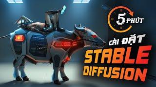 Hướng dẫn cài đặt Stable Diffusion CỰC DỄ !! (5 phút)