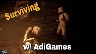 Surviving The Night w/ AdiGames - Star Wars Battlefront 2 (Ewok Hunt)