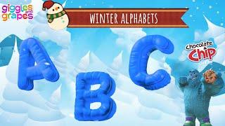 Winter Alphabets for Beginners Step by Step | Giggles And Grapes